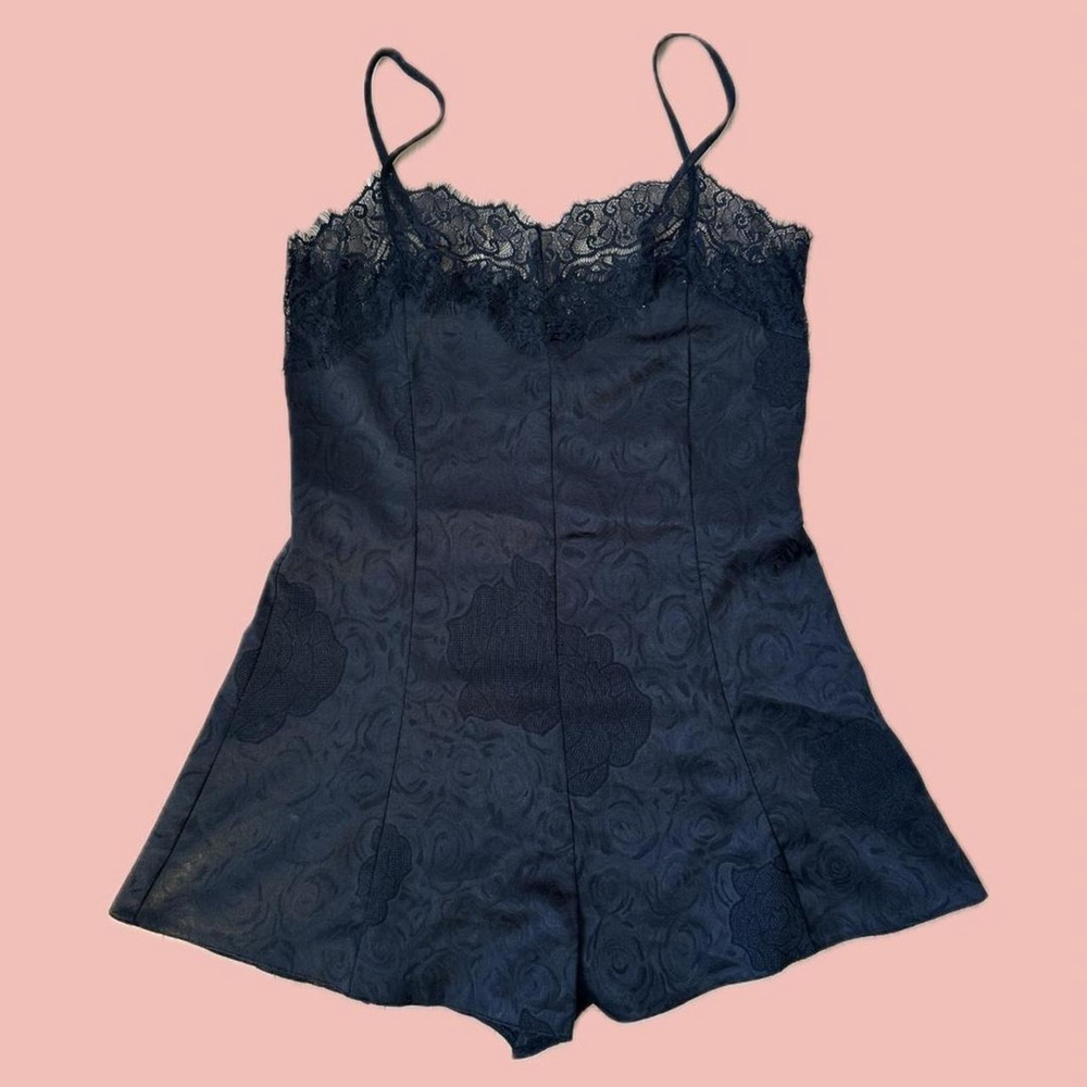 MinkPink Black Lace Romper – Romantic & Vintage-Inspired